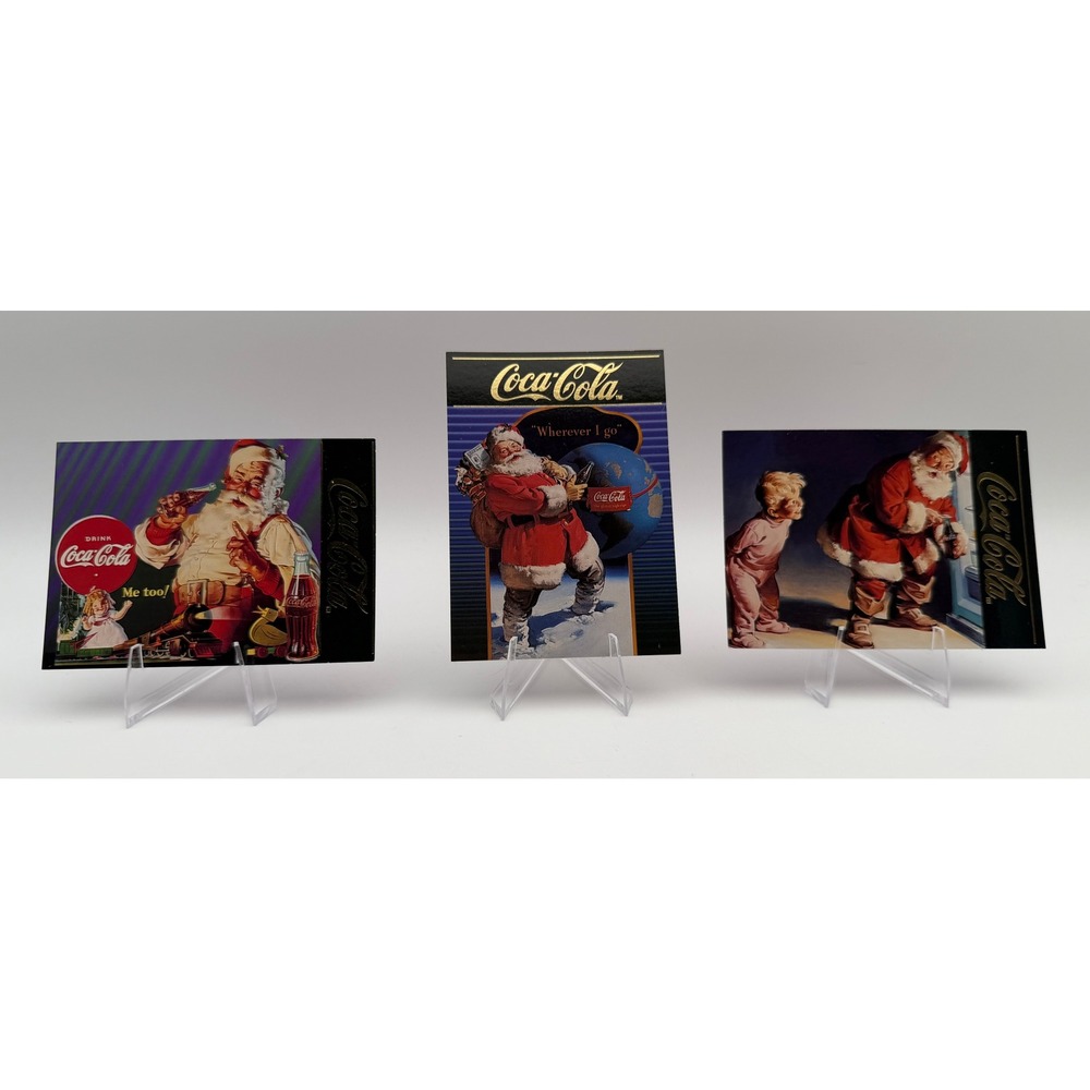 Coca-Cola Series 4 North Pole Collection Trading Cards Lot S-38 S-39 S-40 1995